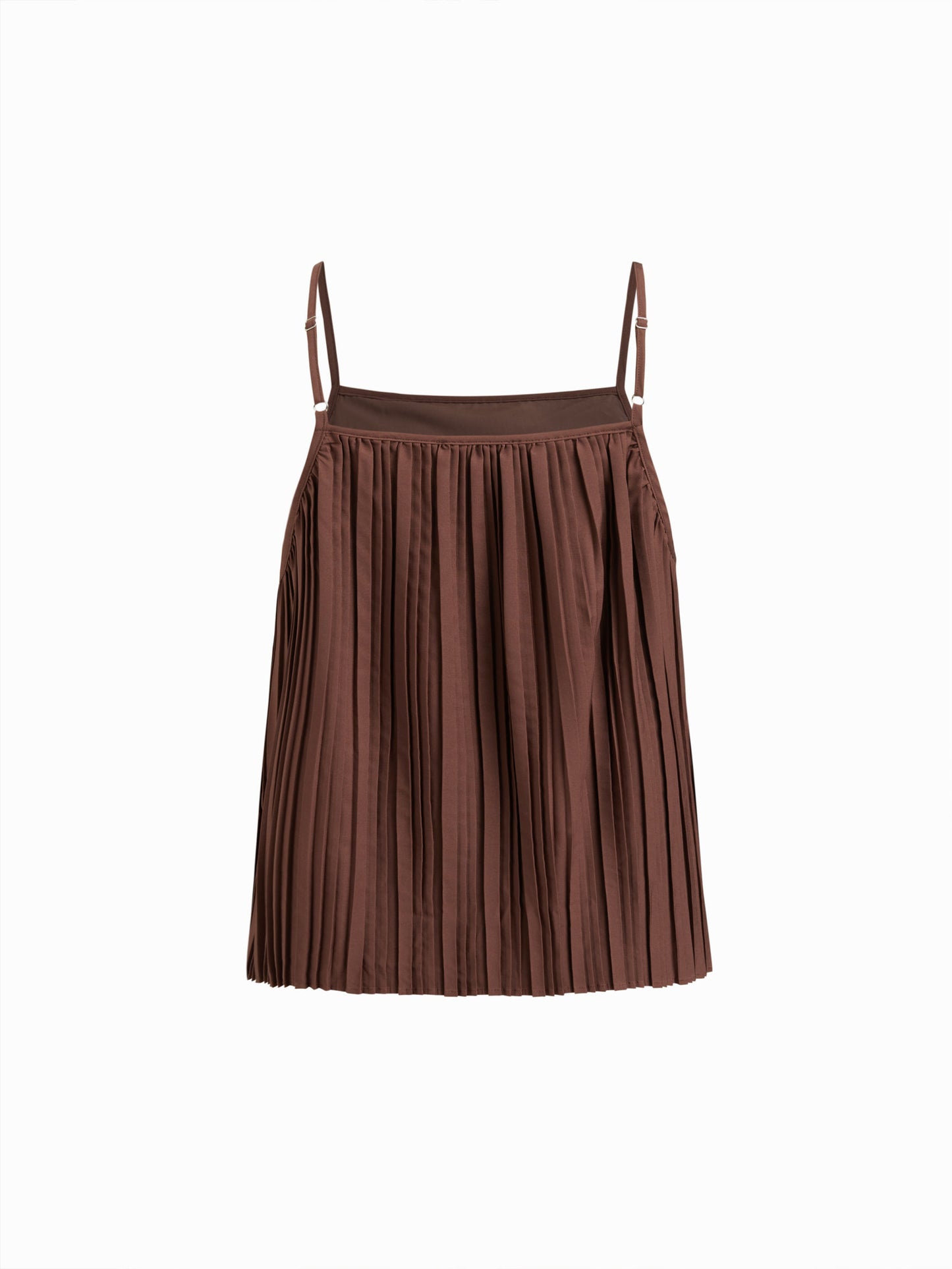 Pleated Split Side Bowknot Cami Top
