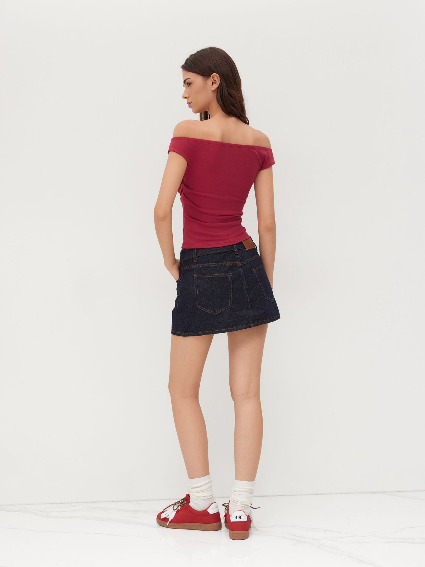 Off-Shoulder Ruched Top
