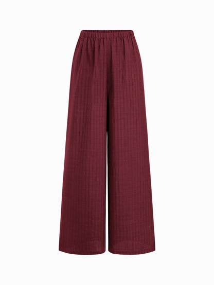 Waist Straight Leg Trousers