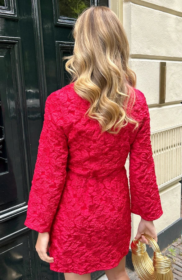 LuneGrace Scarlet Bloom Wrap