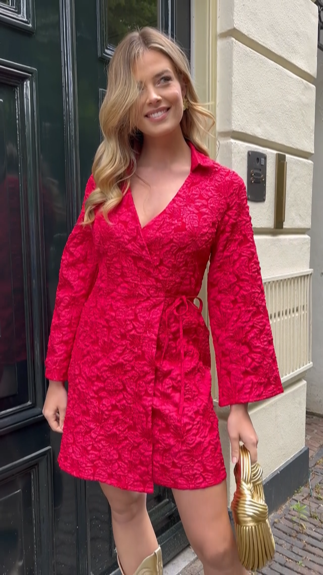 LuneGrace Scarlet Bloom Wrap
