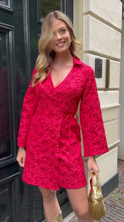 LuneGrace Scarlet Bloom Wrap